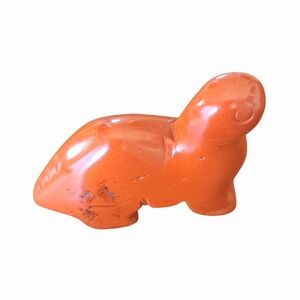 Natural Red Jasper Quartz Dinosaur Carved Figurine 20 Grams NWOT